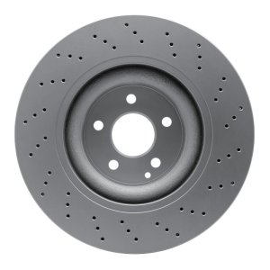 Mercedes-Benz S600 Brake Rotor (1) - Front - R1 Concepts - GeoSPEC Coated Rotor - Drilled - `01-`06